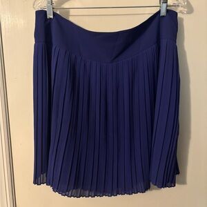 LOFT Royal Blue A-Line Pleated Skirt